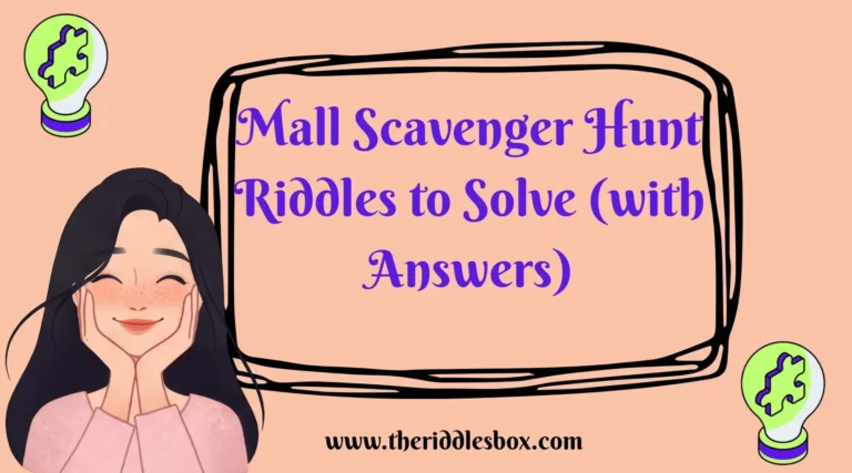 150+ Mall Scavenger Hunt Riddles to Solve (with Answers)